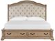 Magnussen Home® Marisol Fawn/Snow Fox Upholstered King Sleigh Storage Bed-1