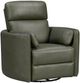 Parker House® Radius Lyric Sage Leather Power Swivel Glider Recliner P1-0