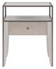 A.R.T. Furniture® Mezzanine Glass Top End Table with Dove Gray Base-3