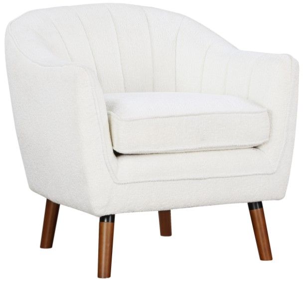 Mazin Furniture Cutler White Accent Chair-0