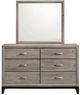 Coaster® Valen Light Taupe Dresser and Mirror Set-3
