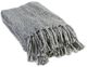 Surya Tobias Medium Gray 51"x71" Throw Blanket-1