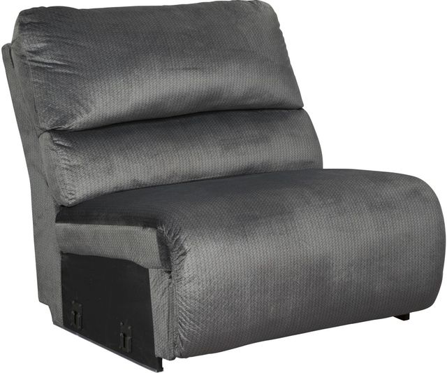 Signature Design by Ashley® Clonmel 3-Piece Charcoal Power Reclining Sectional with Armless Chair-2