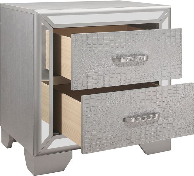 Homelegance® Aveline Silver Nightstand-2