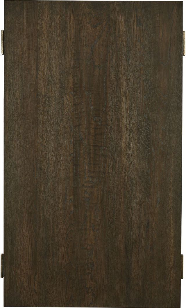 Signature Design by Ashley® Balintmore Warm Brown Coffee Table with Antique Gold Base-3