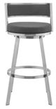 Armen Living Roman Gray 26" Swivel Counter Stool-0