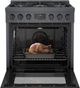 Bosch® 800 Series 30" Black Stainless Steel Pro Style Gas Range-5