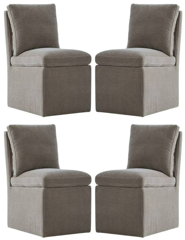 Liberty Furniture 4-Piece Truffle Pillowtop Side Chair Set-0