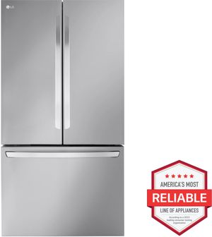 LG 36" 26.5 Cu. Ft. PrintProof™ Stainless Steel Smart Counter Depth French Door Refrigerator