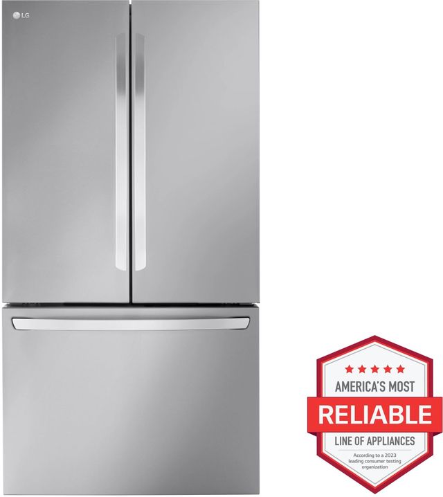 LG 36" 26.5 Cu. Ft. PrintProof™ Stainless Steel Smart Counter Depth French Door Refrigerator-1