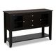 John Thomas Furniture® Cosmopolitan Black/Coal Server-0