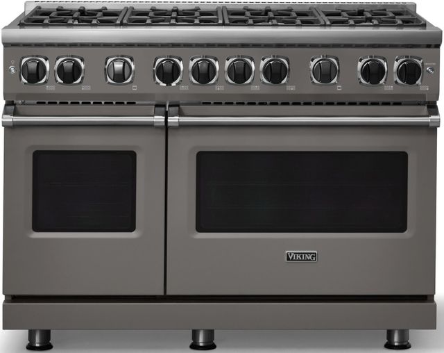 Viking® 7 Series 48" Damascus Gray Pro Style Liquid Propane Gas Range-0