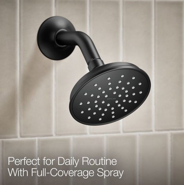 KOHLER® Buckley™ Rite-Temp® Matte Black 1.75 GPM Shower Trim Kit with Push-Button Diverter-4
