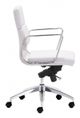 Zuo® Engineer White Low Back Office Chair-2