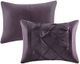 Olliix by Madison Park Laurel 7 Piece Plum Full Tufted Comforter Set-1