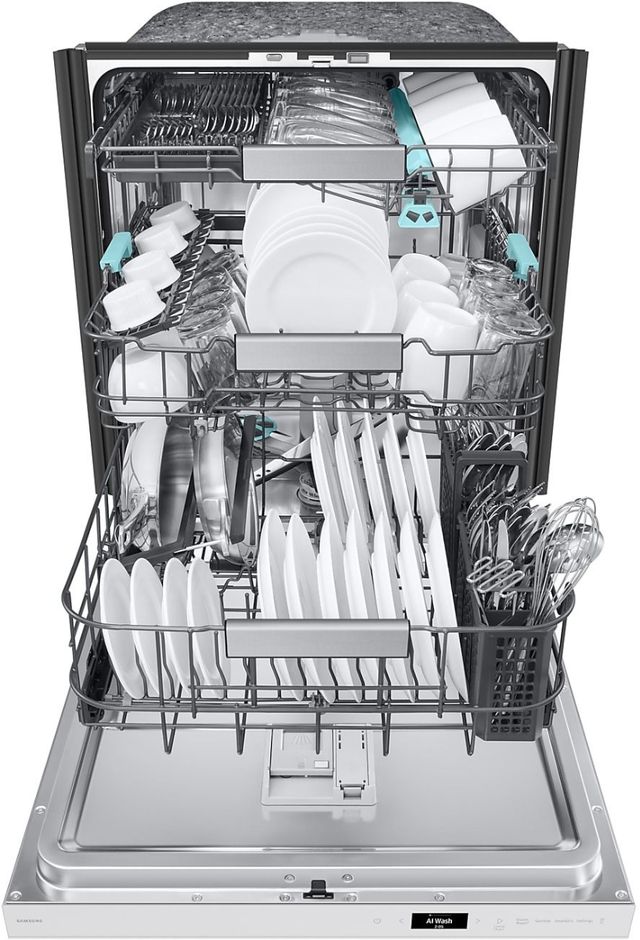 Samsung 24" White Top Control Built In Dishwasher-3