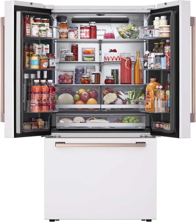 LG Studio 36 In. 26.5 Cu. Ft. Essence White Counter Depth French Door Refrigerator-4