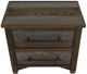 International Furniture Direct Town Brown/Gray Nightstand-3