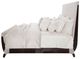 Michael Amini® Paris Chic Espresso Upholstered California King Sleigh Bed-4
