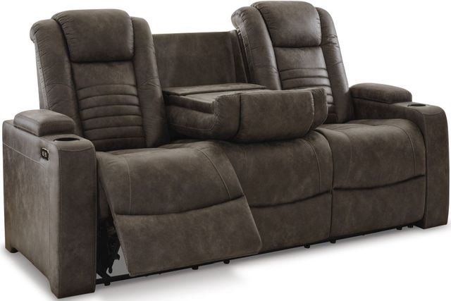 Signature Design by Ashley® Soundcheck Earth Power Reclining Sofa-2