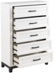 Homelegance® Garretson Metallic Gray/White 5-Drawer Chest-2