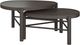 Magnussen Home® Hadleigh Black 2-Piece Coffee Bean Shaped Nesting Cocktail Table Set-0
