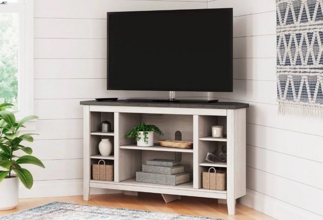 Signature Design by Ashley® Dorrinson Two-Tone Corner TV Stand-5