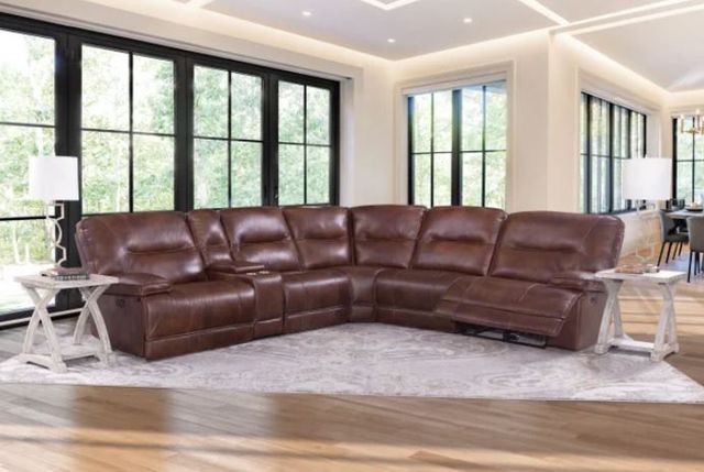 Behold™ Home Harbortown 6-Piece Charcoal Power Reclining Curved Sectional-1
