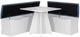 Linon Nancy 3-Piece Blue/White Square Table Nook Set-2