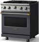 Viking® 5 Series 30" Cast Black Pro Style Natural Gas Range-2