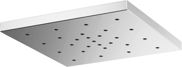 Brizo Essential™ H2Okinetic® Polished Chrome Linear Square Single-Function Raincan Shower Head-0