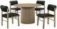 Coaster® Hamlyn 5-Piece Black/Natural Oak Dining Table Set-0