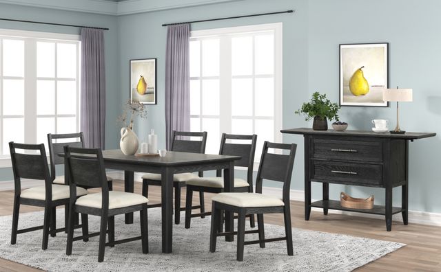 New Classic® Home Furnishings Sable Crest 5-Piece Black/Ebony Dining Table Set-1
