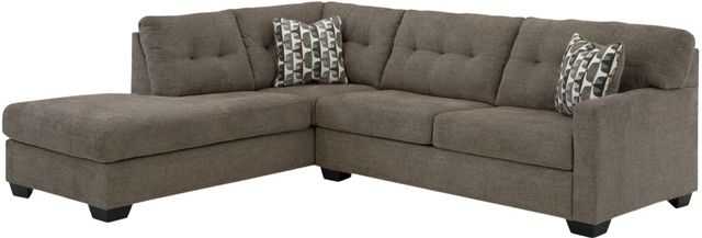 Signature Design by Ashley® Mahoney 2-Piece Chocolate Left-Arm Facing Full Sofa Sleeper Chaise Sectional-0