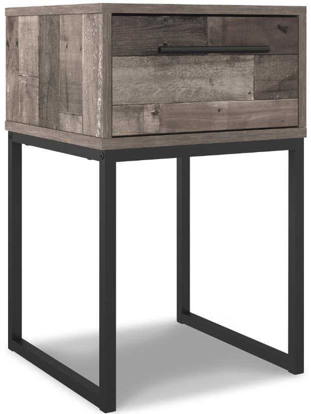 Signature Design by Ashley® Neilsville 4-Piece Multi Gray Queen Platform Panel Bed Set-4