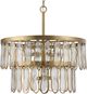 Uttermost® Aurelie Antique Brass 9-Light Round Pendant-3
