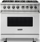 Viking® 5 Series 36" Stainless Steel Pro Style Dual Fuel Range-0