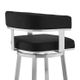 Armen Living Lorin Gray 26" Swivel Counter Stool-4
