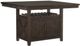 Mazin Furniture Oxton 5 Piece Dark Cherry Counter Height Dining Set-2