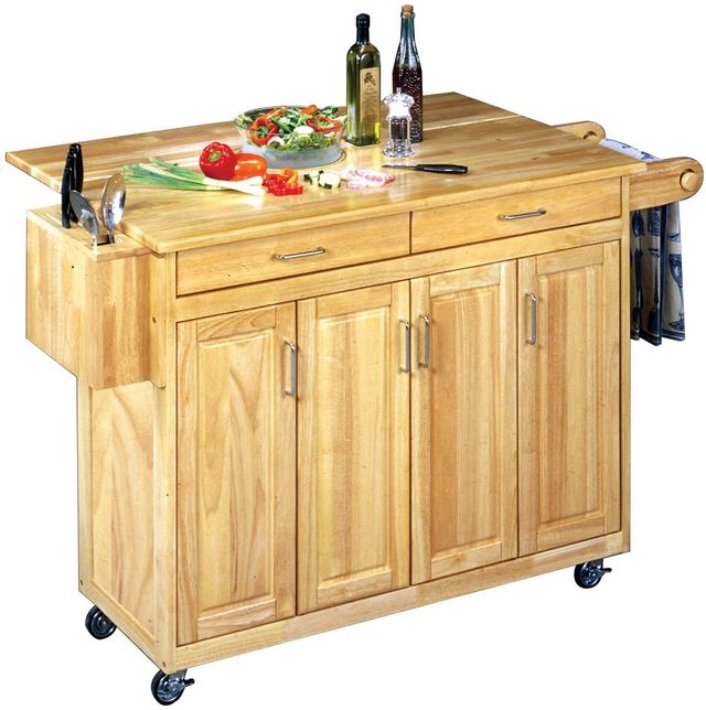 homestyles® General Line Brown Kitchen Cart-1