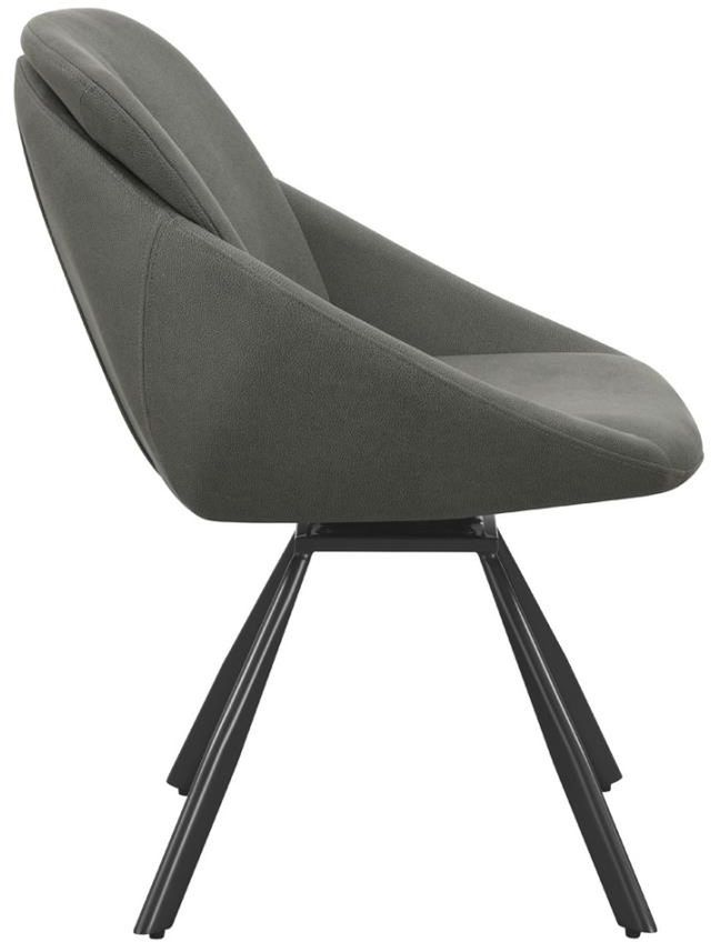 Coaster® Mina Set of 2 Upholstered Swivel Padded Side Chairs-2