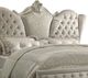 ACME Furniture Versailles Bone White/Ivory Eastern King Upholstered Panel Bed-2