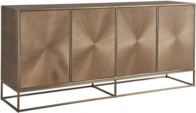 Universal Explore Home™ New Modern Fusion Aged Brass Credenza-0