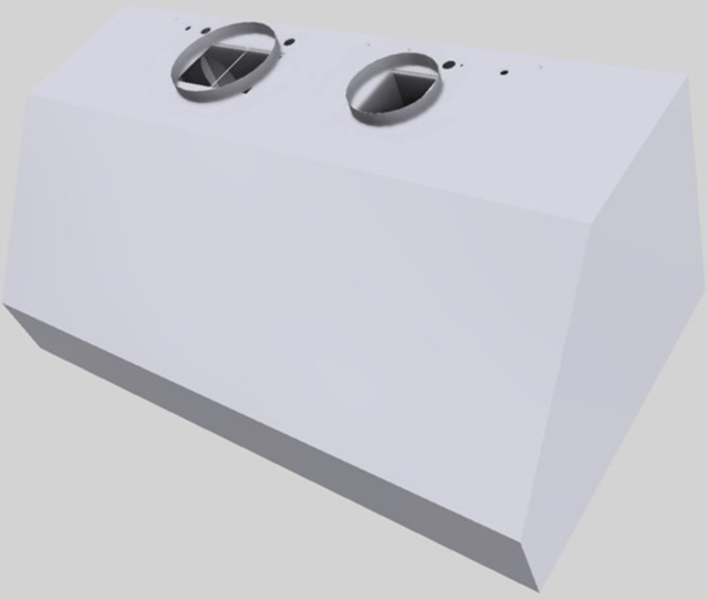 Vent-A-Hood® 48" White Wall Mounted Range Hood-1