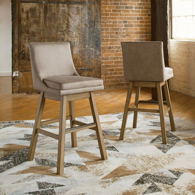 Signature Design by Ashley® Tallenger 2-Piece Beige Bar Stool Set-2