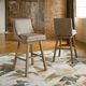 Signature Design by Ashley® Tallenger 2-Piece Beige Bar Stool Set-2