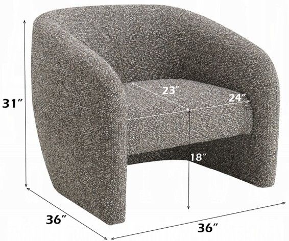 ACME Furniture Livia Gray Accent Chair-2