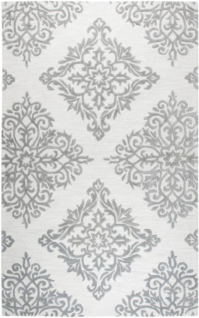 Rizzy Home Opulent Gray 5'x8' Rectangular Rug-0