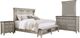 Liberty Furniture Ivy Hollow 4-Piece Dusty Taupe/Weathered Linen King Mantle Storage Bedroom Set-0