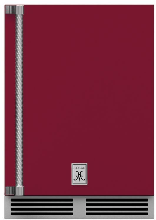 Hestan® GRSR Series 24" 5.2 Cu. Ft. Burgundy Outdoor Undercounter Refrigerator-0